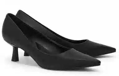 Charles & Keith Pointed Toe Heels Black