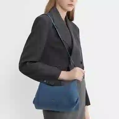 Charles & Keith Denim Blue Hobo Bag