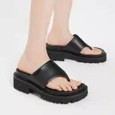 CHARLESKEITH ck PU 7cm ChalkBlackLight Pink