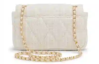 CHARLES&KEITH Tweed Chain Square Bag Small