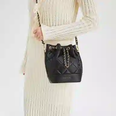 Charles & Keith Quilted Chain Backpack