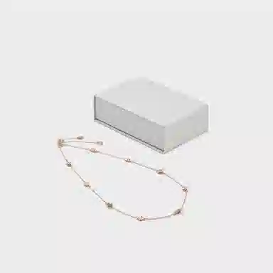 CHARLES&KEITH Rose Garden Adjustable Necklace Rose Gold Silver