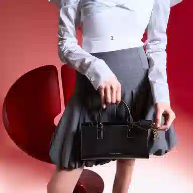 CHARLESKEITH ck 25 PU BlackMulberry PlumLight Pink