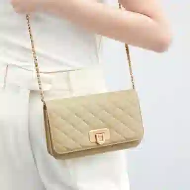 CHARLES&KEITH Quilted Chain Bag Small