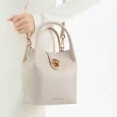 CHARLES&KEITH Noir Oat Bucket Bag