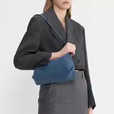 Charles & Keith Denim Blue Hobo Bag
