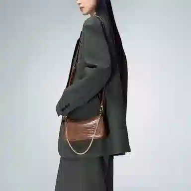 Charles & Keith Cream Croco