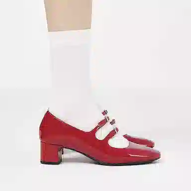 Charles & Keith Mary Jane Block Heel 4cm