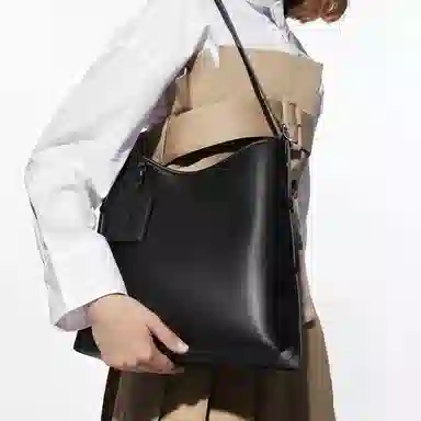 CHARLESKEITH PU Tote BlackGreyOlive