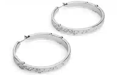 CHARLES&KEITH Crystal Earrings Silver