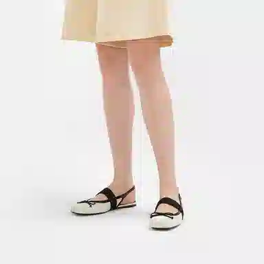 Charles & Keith Ballet Flats Beige/Black