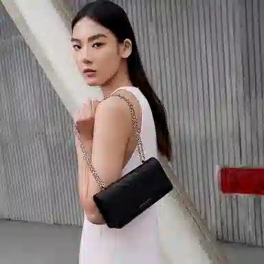 Charles & Keith Satin Chain Crossbody Bag