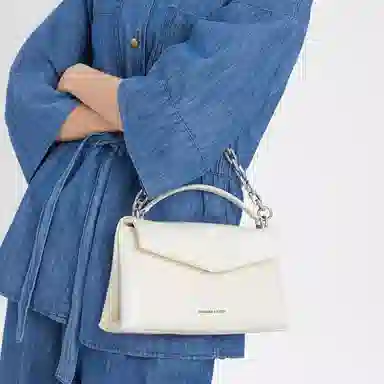 Charles & Keith Cream Silver