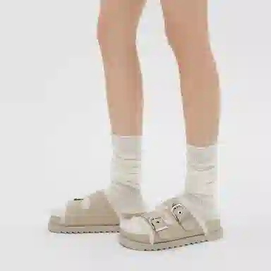 CHARLESKEITH ck EVA 3.5cm BrownSilverBeige