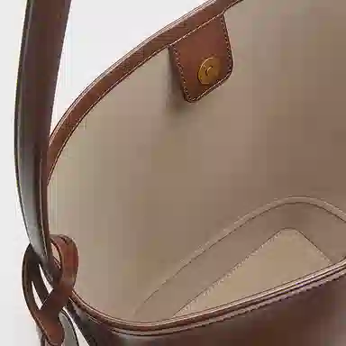 Charles & Keith Bucket Bag Dark Brown