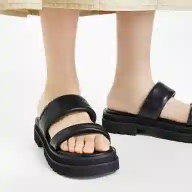 CHARLESKEITH ck PU EVA 4.2cm TaupeLight BlueBlack