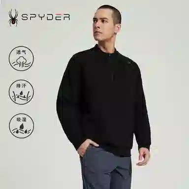 Spyder Training Long Sleeve Hoodie Black