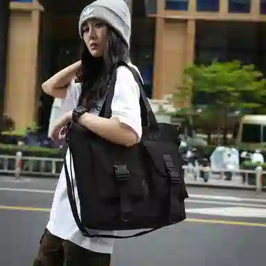 HACIN Messenger Bag Black