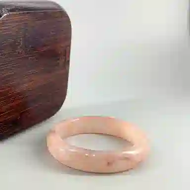 幸囍礼 樱花粉桃花酿  三生三世有钱花新中式国风精致优雅气质小众设计轻奢高贵 猫眼石 手镯 女款