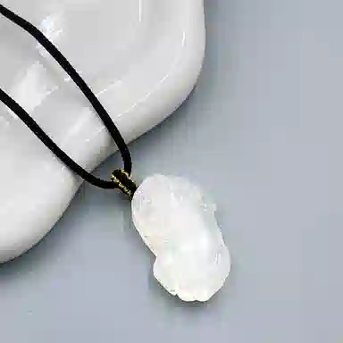 幸囍礼 呈祥如意貔貅招财转运百搭吊坠 新中式古风小众轻奢项编绳锁骨链 财运轻奢高级感气质挂坠 玉髓 项链 男女同款情侣款