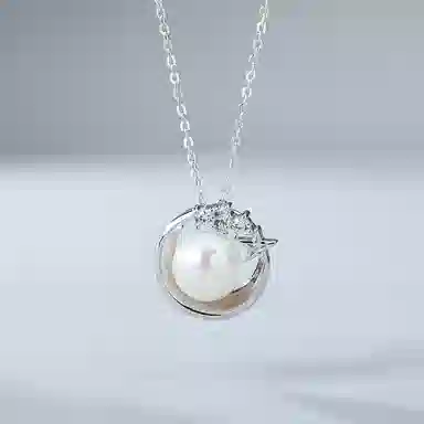 幸囍礼 星月环珠 璀璨闪耀星芒晨曦之光 莹润饱满细腻精致轻奢配饰 淡水珍珠 项链 男女同款情侣款