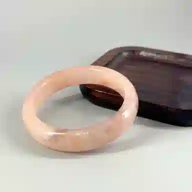 幸囍礼 樱花粉桃花酿  三生三世有钱花新中式国风精致优雅气质小众设计轻奢高贵 猫眼石 手镯 女款