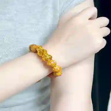 幸囍礼 招财瑞兽貔貅转运珠串 本命年聚八方财纳福守护文玩佛珠 复古国潮小众设计新中式盘玩 凤眼菩提 手串 男女同款情侣款