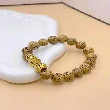 幸囍礼 招财瑞兽貔貅转运珠串 本命年聚八方财纳福守护文玩佛珠 复古国潮小众设计新中式盘玩 凤眼菩提 手串 男女同款情侣款