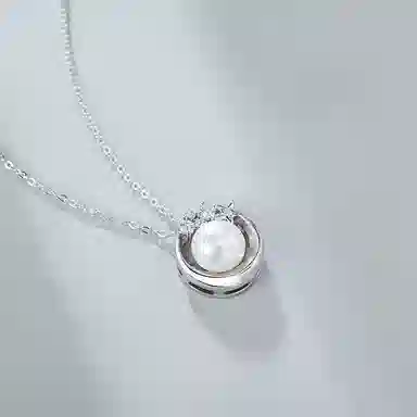 幸囍礼 星月环珠 璀璨闪耀星芒晨曦之光 莹润饱满细腻精致轻奢配饰 淡水珍珠 项链 男女同款情侣款