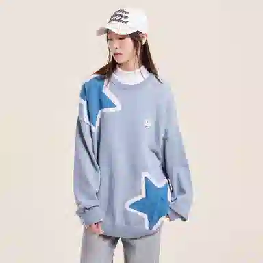 Doraemon Star Logo Knit Sweater