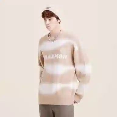 Doraemon Retro Jacquard Logo Sweater