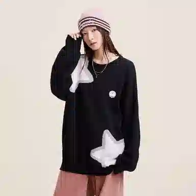 Doraemon Star Logo Knit Sweater