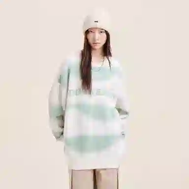 Doraemon Retro Jacquard Logo Sweater