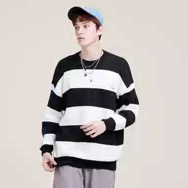 Doraemon Striped Knit Sweater