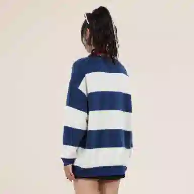Doraemon Striped Knit Sweater