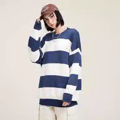 Doraemon Striped Knit Sweater