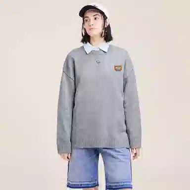 Doraemon Basic Logo Sweater