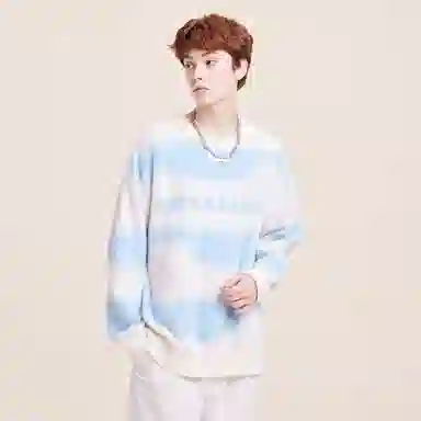 Doraemon Retro Jacquard Logo Sweater