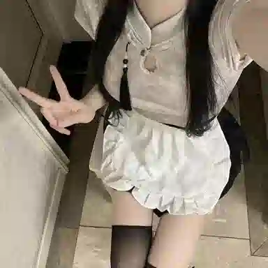 花山家的猫 新中式国风泼墨衬衫蛋糕裙套装制服 女款