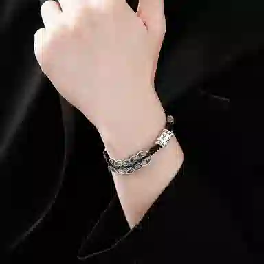 魔物 五帝钱 转运 国潮编织 足银 手链 男女同款情侣款