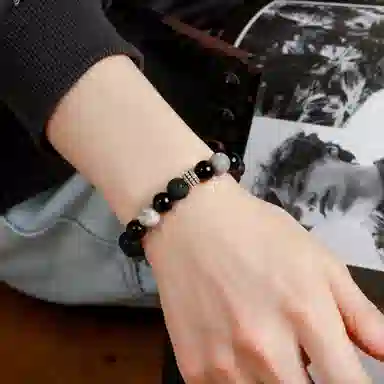 【顺丰航空】 魔物 幻夜星球 小众复古高级感转运珠质感 可调节 火山石 手串 男女同款情侣款