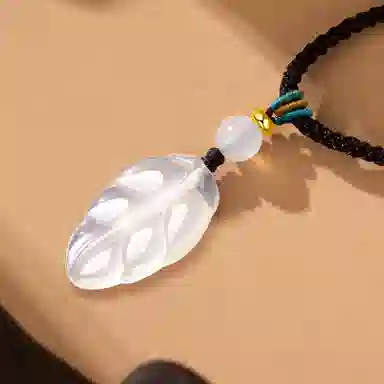 魔物 吉祥如意 新中式复古 金枝玉叶 温润时尚高级日常通勤百搭 玉髓 吊坠 女款