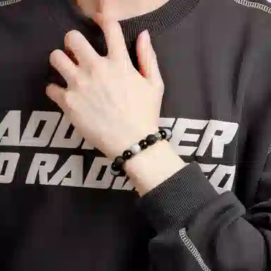 【顺丰航空】 魔物 幻夜星球 小众复古高级感转运珠质感 可调节 火山石 手串 男女同款情侣款