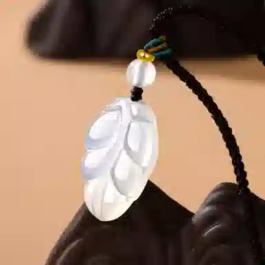 魔物 吉祥如意 新中式复古 金枝玉叶 温润时尚高级日常通勤百搭 玉髓 吊坠 女款