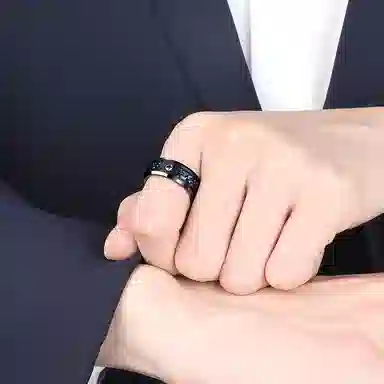 Saya Tungsten Ring Blue