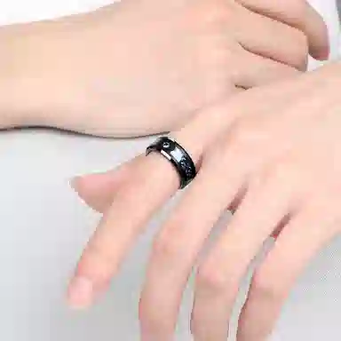 Saya Tungsten Ring Blue