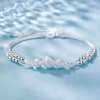 色菲尔 三生三世转运珠 三层叠戴好运相伴爆闪氛围感 日常 铜 手链 女款