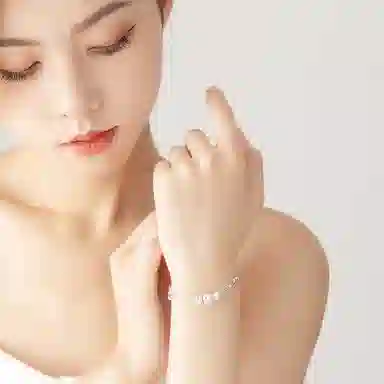 色菲尔 三生三世转运珠 三层叠戴好运相伴爆闪氛围感 日常 铜 手链 女款