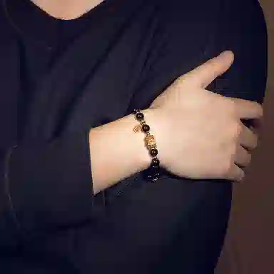 色菲尔 五彩貔貅鸿运 招财纳福新中式国风国潮轻奢小众个性吸睛手饰 玛瑙 玉石手串 男女同款情侣款