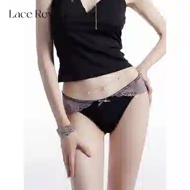 小甜崽 纯色性感三角内裤 女款